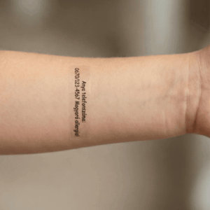 Gyermekbiztonsági lemosható tetoválás 20 db/csomag